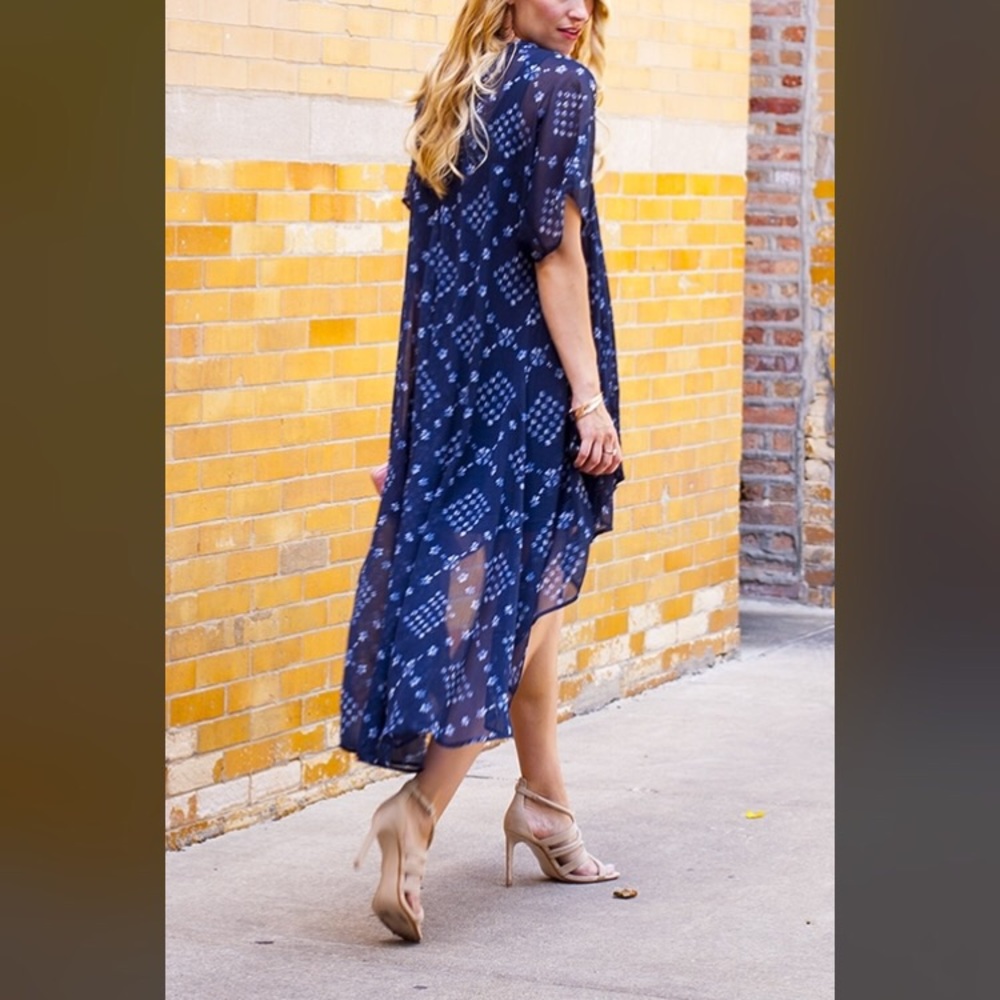 Hollister Patterned Open Front Duster